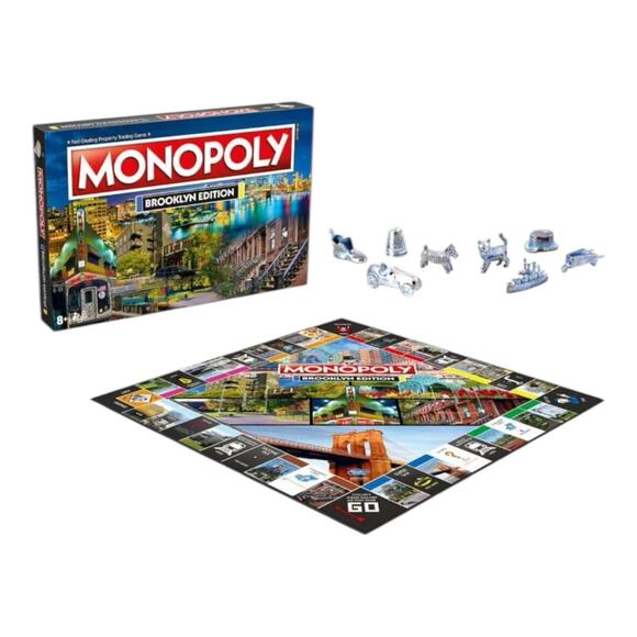 Monopoly Brooklyn Edition Board Game Family Strategy Real Estate Game New in Box - Picture 3 of 5